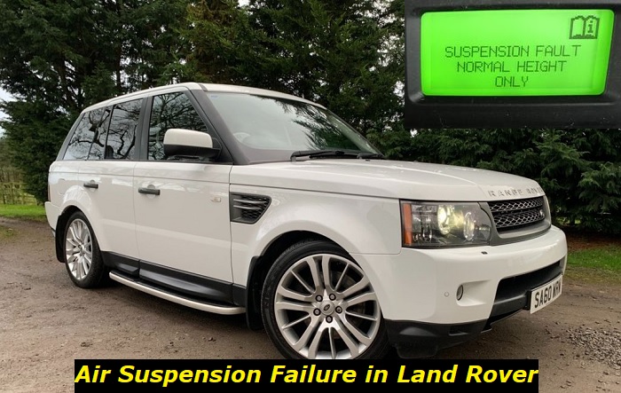suspension fault normal height only land rover